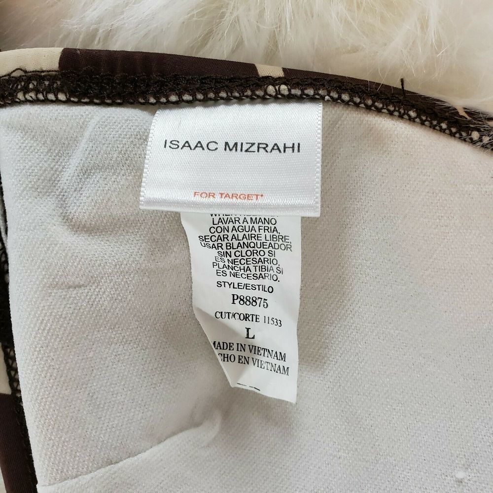 ISSAC MIZRAHI Animal Girafee Print Bra Top Size L - Picture 5 of 7